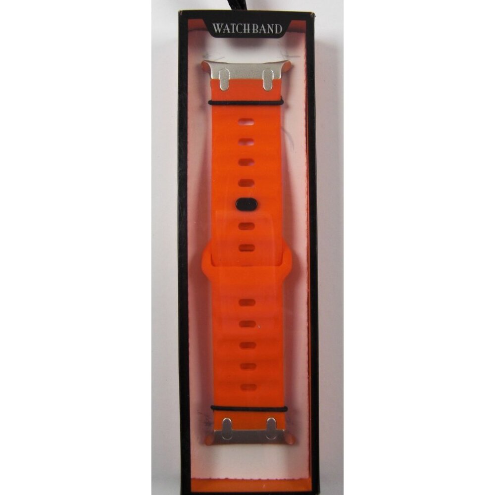2 Pieces Waterproof Watch Strap Orange Band Replacement Watchband
